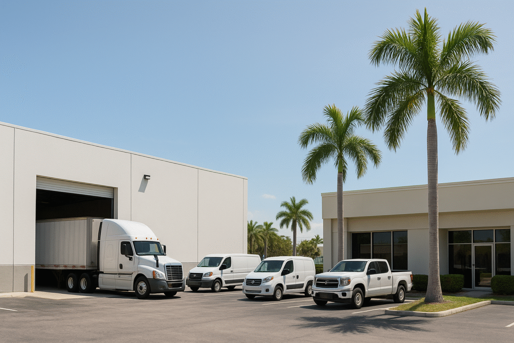 Warehouse space with truck access in Hollywood FL
